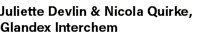 Juliette Devlin & Nicola Quirke, Glandex Interchem