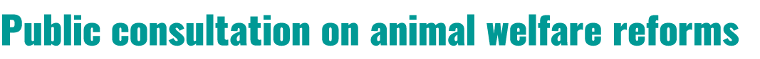 Public consultation on animal welfare reforms 