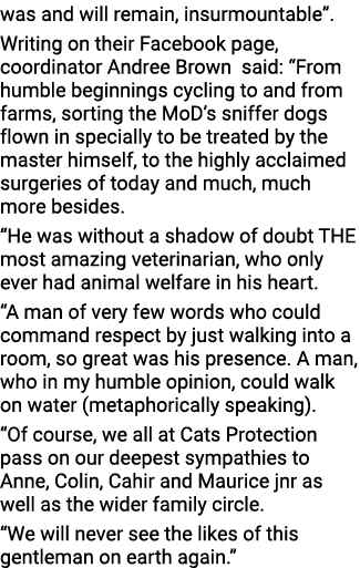 was and will remain, insurmountable   Writing on their Facebook page, coordinator Andree Brown said:  From humble beg   