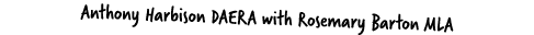 Anthony Harbison DAERA with Rosemary Barton MLA