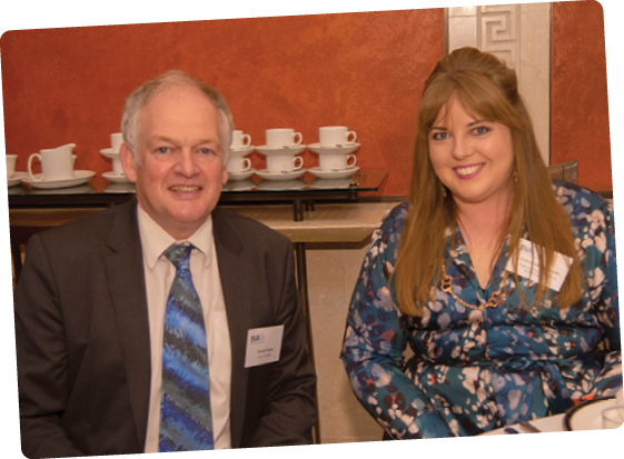 Robert Huey, Chief Veterinary Officer DAERA,  and Esther Skelly Smith, Regional Rep BVA NI Branch 