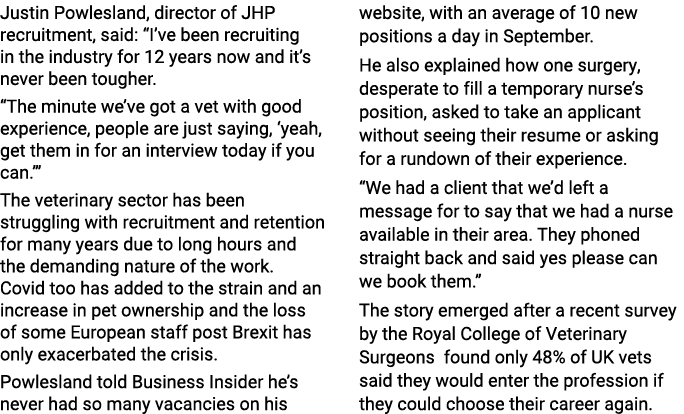 Justin Powlesland, director of JHP recruitment, said:  I ve been recruiting in the industry for 12 years now and it s   
