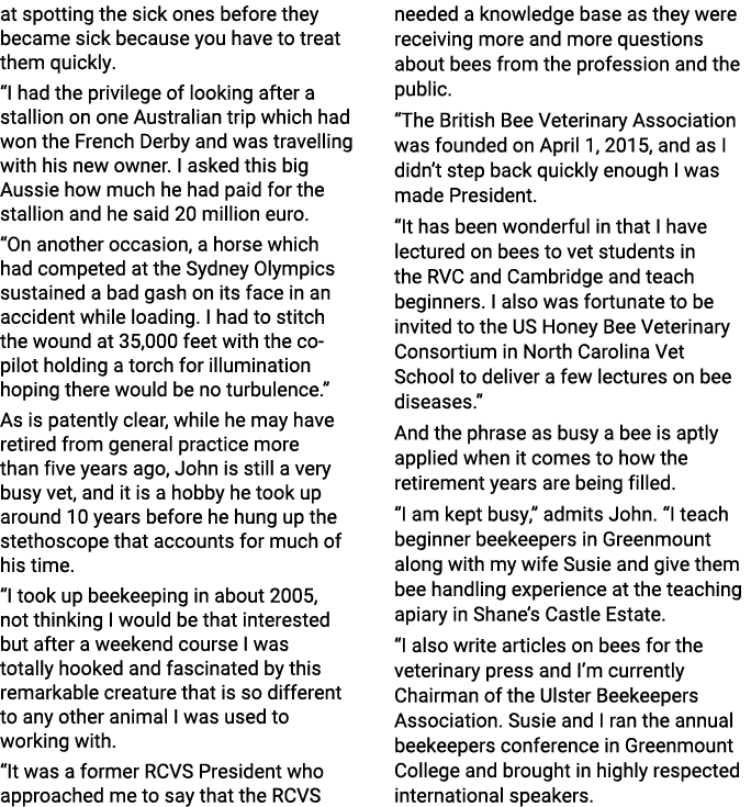at spotting the sick ones before they became sick because you have to treat them quickly    I had the privilege of lo   