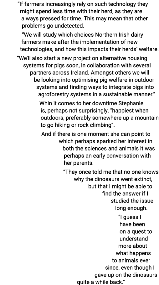  If farmers increasingly rely on such technology they might spend less time with their herd, as they are always press   
