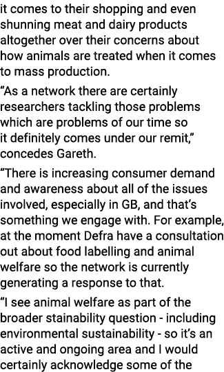 it comes to their shopping and even shunning meat and dairy products altogether over their concerns about how animals   