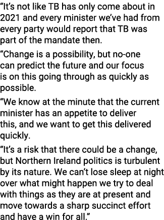  It s not like TB has only come about in 2021 and every minister we ve had from every party would report that TB was    