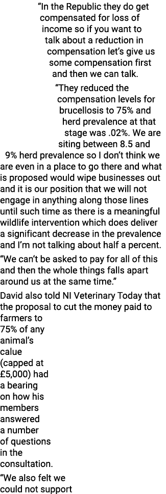  In the Republic they do get compensated for loss of income so if you want to talk about a reduction in compensation    