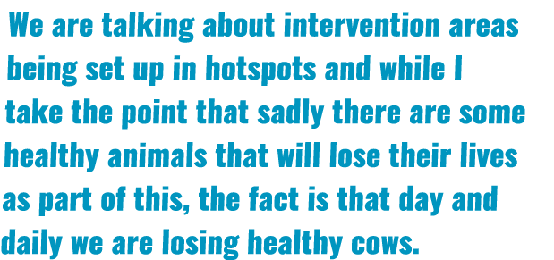 We are talking about intervention areas being set up in hotspots and while I take the point that sadly there are some   