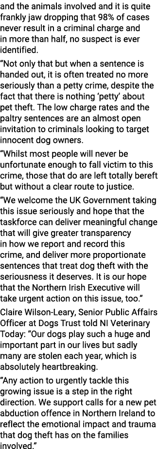 and the animals involved and it is quite frankly jaw dropping that 98% of cases never result in a criminal charge and   