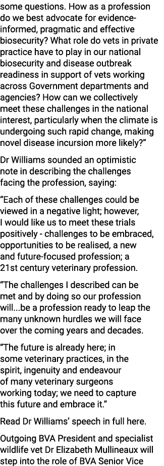 some questions. How as a profession do we best advocate for evidence informed, pragmatic and effective biosecurity? W...