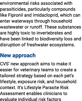 environmental risks associated with parasiticides, particularly compounds like Fipronil and Imidacloprid, which can e...