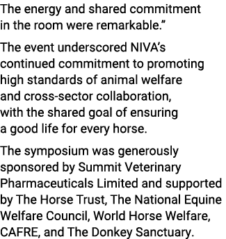 The energy and shared commitment in the room were remarkable.” The event underscored NIVA’s continued commitment to p...