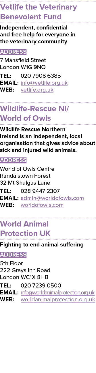 Vetlife the Veterinary Benevolent Fund Independent, confidential and free help for everyone in the veterinary communi   