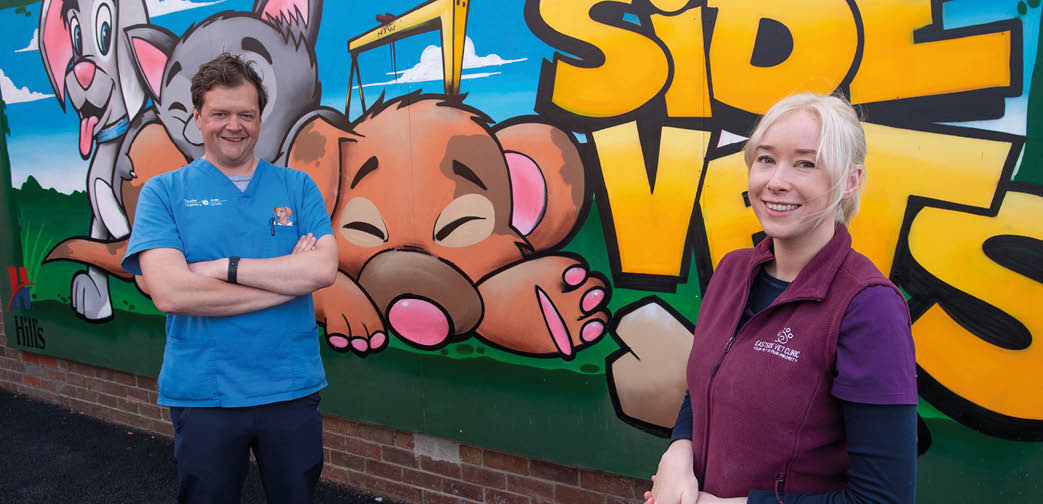 Vets John Buick and Aoife Morrow 