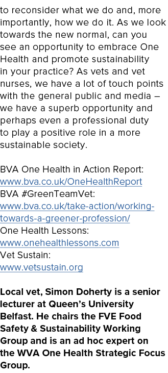 to reconsider what we do and, more importantly, how we do it  As we look towards the new normal, can you see an oppor   