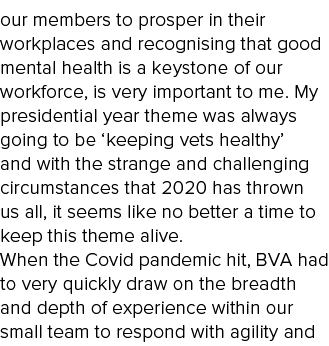 our members to prosper in their workplaces and recognising that good mental health is a keystone of our workforce, is   