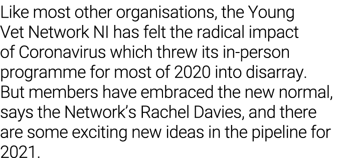 Like most other organisations, the Young Vet Network NI has felt the radical impact of Coronavirus which threw its in   