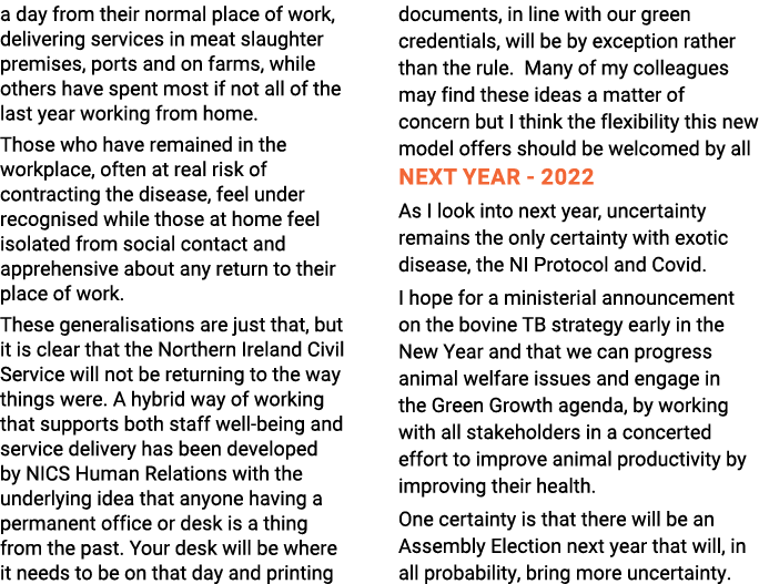 a day from their normal place of work, delivering services in meat slaughter premises, ports and on farms, while othe   