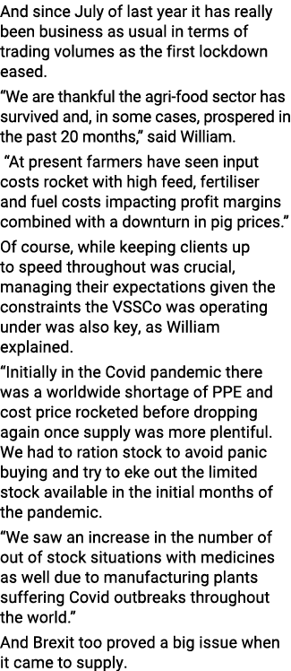 And since July of last year it has really been business as usual in terms of trading volumes as the first lockdown ea   