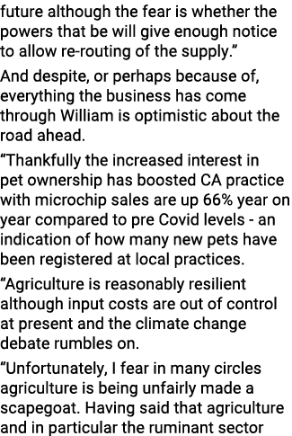 future although the fear is whether the powers that be will give enough notice to allow re-routing of the supply   An   