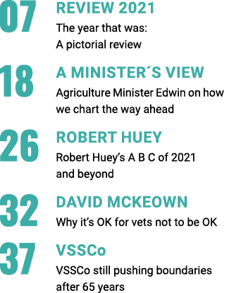 07 REVIEW 2021 The year that was:  A pictorial review 18 A MINISTER S VIEW  Agriculture Minister Edwin on how  we cha   