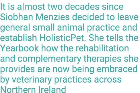 It is almost two decades since Siobhan Menzies decided to leave general small animal practice and establish HolisticP   