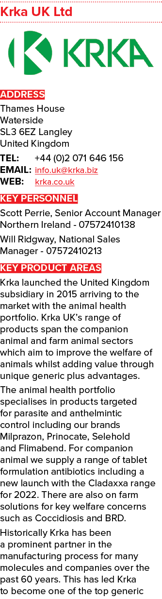 Krka UK Ltd  ADDRESS Thames House Waterside SL3 6EZ Langley United Kingdom TEL: +44 (0)2 071 646 156 EMAIL: info uk k   