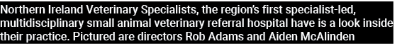 Northern Ireland Veterinary Specialists, the region’s first specialist led, multidisciplinary small animal veterinary...