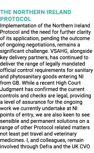  The Northern Ireland Protocol Implementation of the Northern Ireland Protocol and the need for further clarity of it...