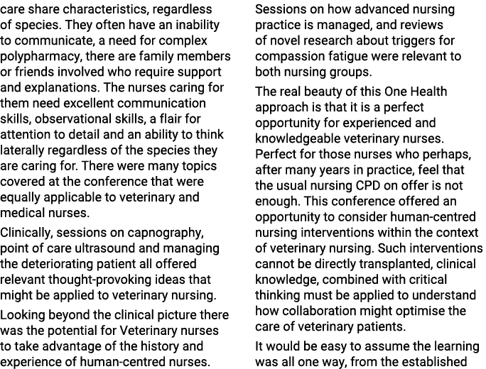 care share characteristics, regardless of species. They often have an inability to communicate, a need for complex po...