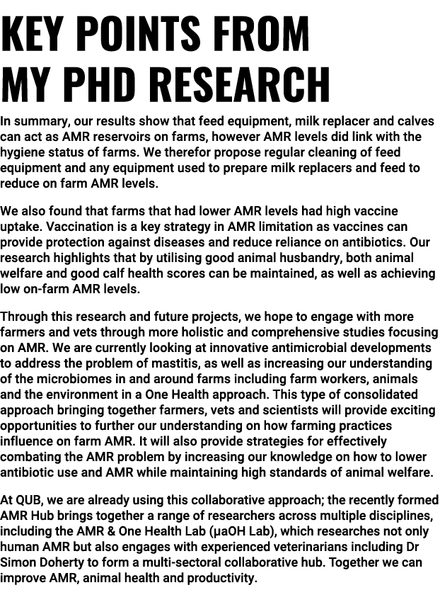 Key points from my PhD research In summary, our results show that feed equipment, milk replacer and calves can act as...