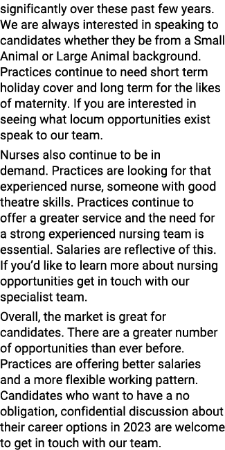significantly over these past few years. We are always interested in speaking to candidates whether they be from a Sm...