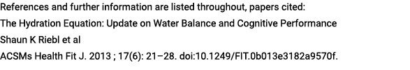 References and further information are listed throughout, papers cited: The Hydration Equation: Update on Water Balan...