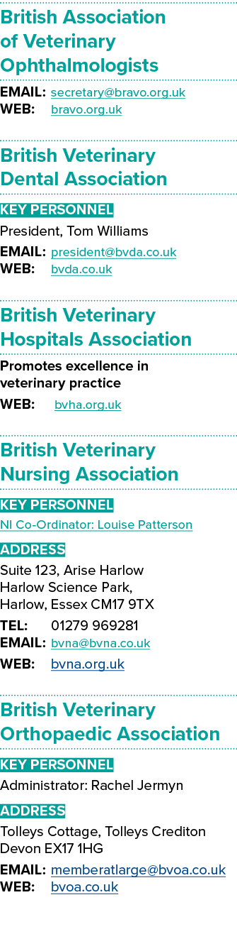 British Association of Veterinary Ophthalmologists EMAIL: secretary@bravo.org.uk WEB: bravo.org.uk British Veterinary...