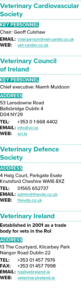Veterinary Cardiovascular Society Key Personnel Chair: Geoff Culshaw EMAIL: chairperson@vet cardio.co.uk WEB: vet car...