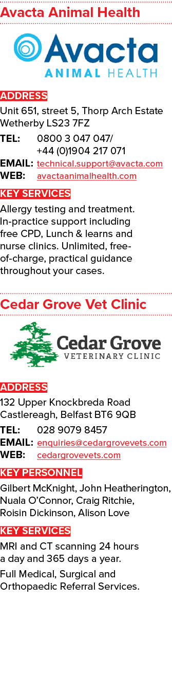 Avacta Animal Health ￼ ADDRESS Unit 651, street 5, Thorp Arch Estate Wetherby LS23 7FZ TEL: 0800 3 047 047/ +44 (0)19...