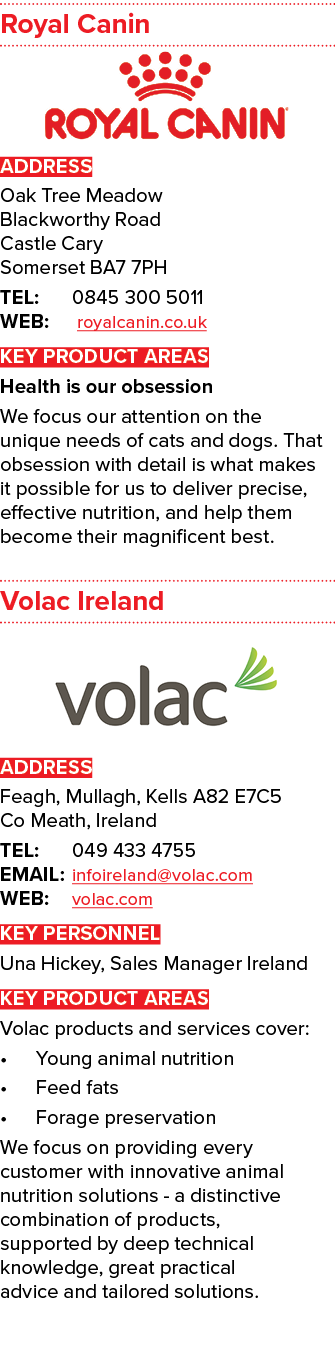 Royal Canin ￼ ADDRESS Oak Tree Meadow Blackworthy Road Castle Cary Somerset BA7 7PH TEL: 0845 300 5011 WEB: royalcani...
