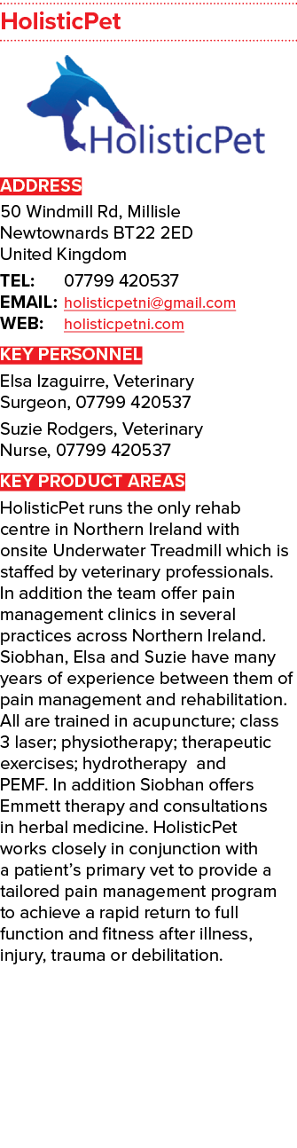 HolisticPet ￼ ADDRESS 50 Windmill Rd, Millisle Newtownards BT22 2ED United Kingdom TEL: 07799 420537 EMAIL: holisticp...