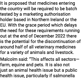 It is proposed that medicines entering the country will be required to be batch tested by a marketing authorisation h...