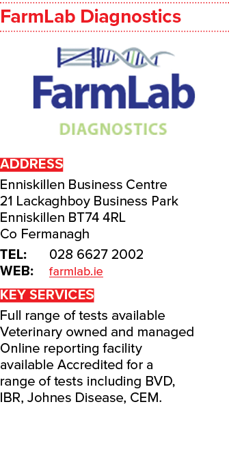 FarmLab Diagnostics ￼ ADDRESS Enniskillen Business Centre 21 Lackaghboy Business Park Enniskillen BT74 4RL Co Fermana...