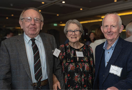 Geoff and Florence Brown with Seamus O'Kane.
