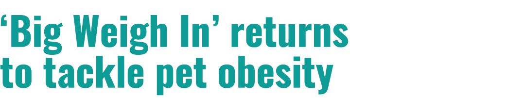 ‘Big Weigh In’ returns to tackle pet obesity