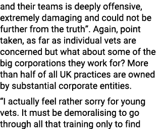 and their teams is deeply offensive, extremely damaging and could not be further from the truth”. Again, point taken,...