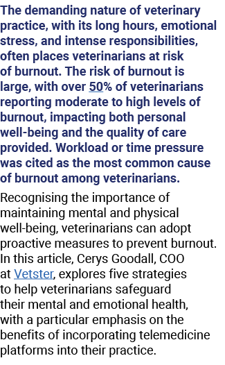 The demanding nature of veterinary practice, with its long hours, emotional stress, and intense responsibilities, oft...