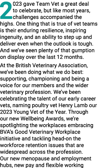 2023 gave Team Vet a great deal to celebrate, but like most years, challenges accompanied the highs. One thing that i...