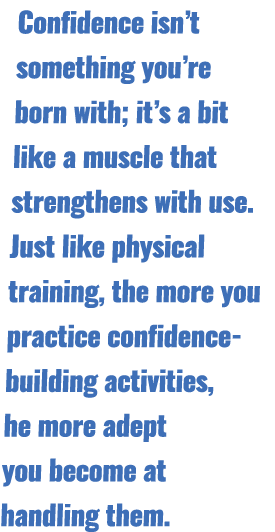 Confidence isn’t something you’re born with; it’s a bit like a muscle that strengthens with use. Just like physical t...