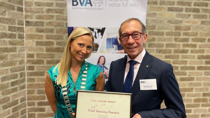 David McKeown honoured with BVA’s Chiron Award