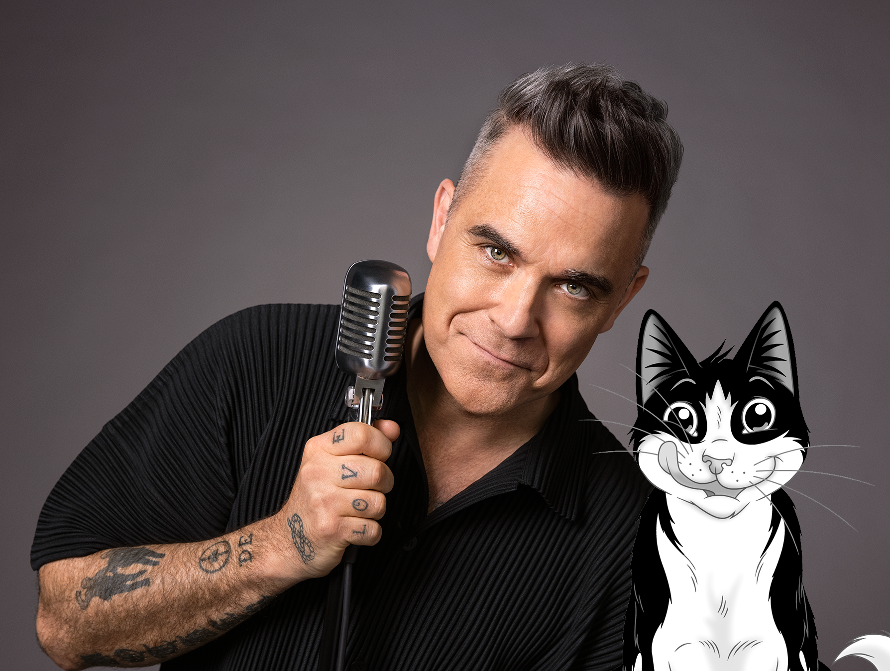 Purina reveals Felix is the headline sponsor of Robbie Williams’ 2025 European Tour