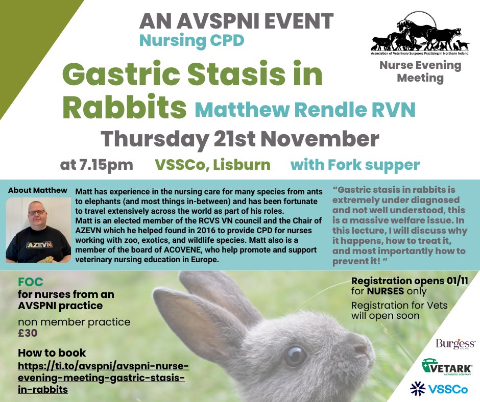 Vet Nurses – Don’t Forget – Gastric Stasis in Rabbits