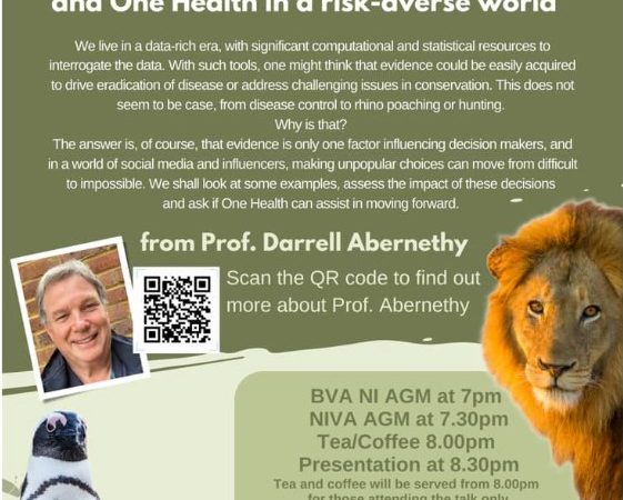 NIVA AGM with guest speaker Prof Darrell Abernethy